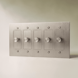 The Brass 3-Way Rotary Dimmer Switch (1 to 5 Gang) - Residence Supply