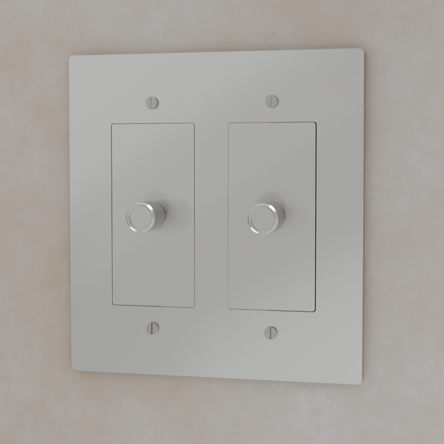 The Brass 3 - Way Rotary Dimmer Switch (1 to 5 Gang) - Residence Supply