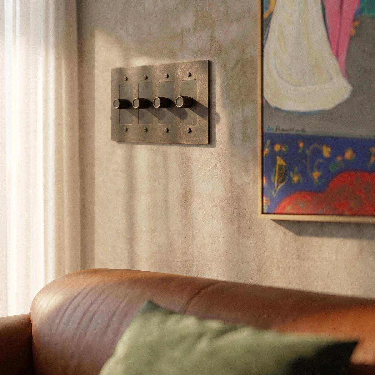 The Brass 3 - Way Rotary Dimmer Switch (1 to 5 Gang) - Residence Supply
