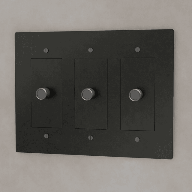 The Brass 3 - Way Rotary Dimmer Switch (1 to 5 Gang) - Residence Supply
