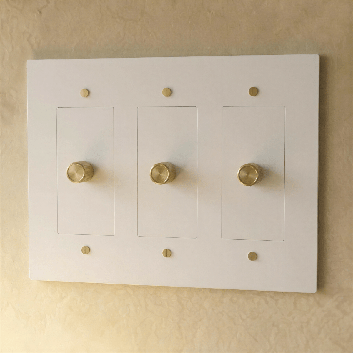 The Brass 3 - Way Rotary Dimmer Switch (1 to 5 Gang) - Residence Supply