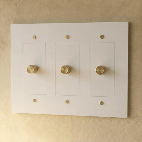 The Brass 3 - Way Rotary Dimmer Switch (1 to 5 Gang) - Residence Supply