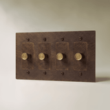 The Brass 3-Way Rotary Dimmer Switch (1 to 5 Gang) - Residence Supply