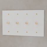 The Brass 3 - Way Rotary Dimmer Switch (1 to 5 Gang) - Residence Supply
