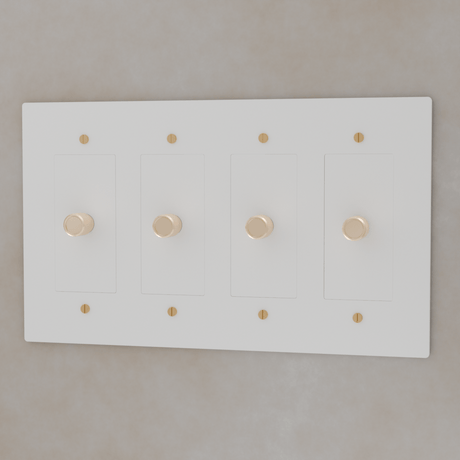The Brass 3 - Way Rotary Dimmer Switch (1 to 5 Gang) - Residence Supply