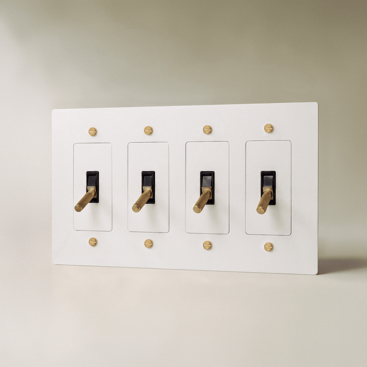 The Brass 4-Way Toggle Switch (1 to 5 Gang) - Residence Supply