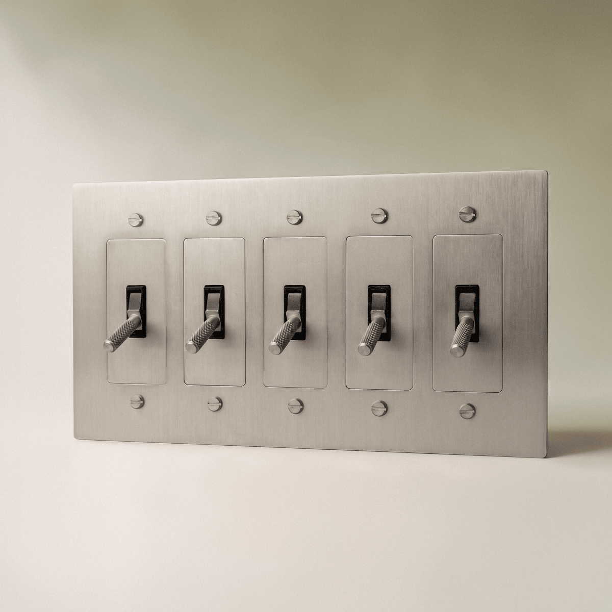 The Brass 4-Way Toggle Switch (1 to 5 Gang) - Residence Supply