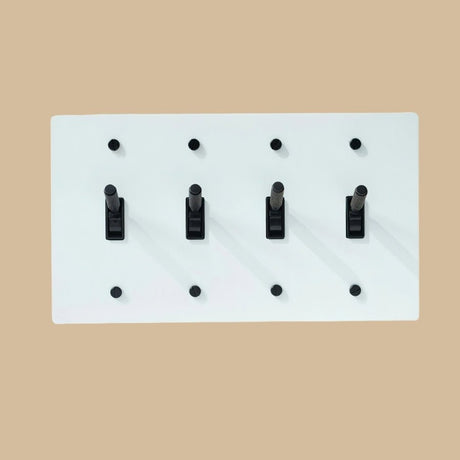The Architectural Brass Toggle Switch (1 to 5 Gang) - Open Box