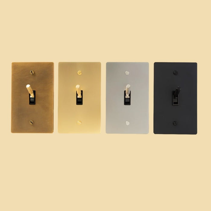 The Brass 4 - Way Toggle Switch (1 to 5 Gang) - Residence Supply