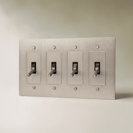The Brass 4-Way Toggle Switch (1 to 5 Gang) - Residence Supply