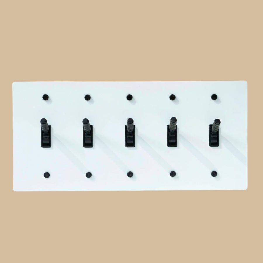 The Architectural Brass Toggle Switch (1 to 5 Gang) - Open Box