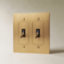 The Brass 4-Way Toggle Switch (1 to 5 Gang) - Residence Supply