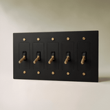 The Brass 4-Way Toggle Switch (1 to 5 Gang) - Residence Supply