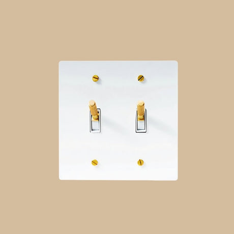 The Architectural Brass Toggle Switch (1 to 5 Gang) - Open Box