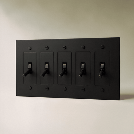 The Brass 4-Way Toggle Switch (1 to 5 Gang) - Residence Supply