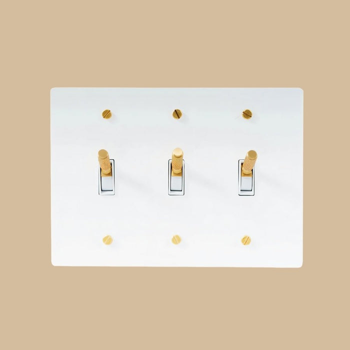 The Brass 4 - Way Toggle Switch (1 to 5 Gang) - Residence Supply