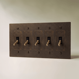 The Brass 4-Way Toggle Switch (1 to 5 Gang) - Residence Supply