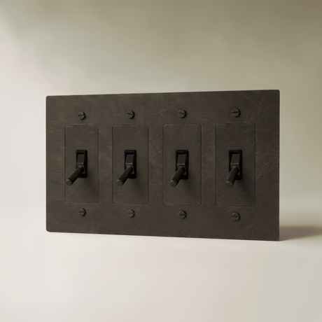 The Brass 4-Way Toggle Switch (1 to 5 Gang) - Residence Supply