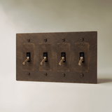 The Brass 4-Way Toggle Switch (1 to 5 Gang) - Residence Supply