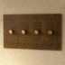 The Brass Dimmer Switch (1 to 5 Gang) - Residence Supply