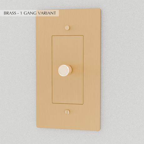 The Brass Dimmer Switch (1 to 5 Gang) - Residence Supply