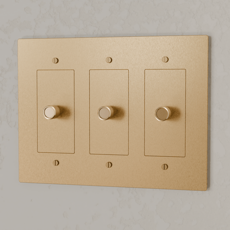 The Brass Dimmer Switch (1 to 5 Gang) - Residence Supply
