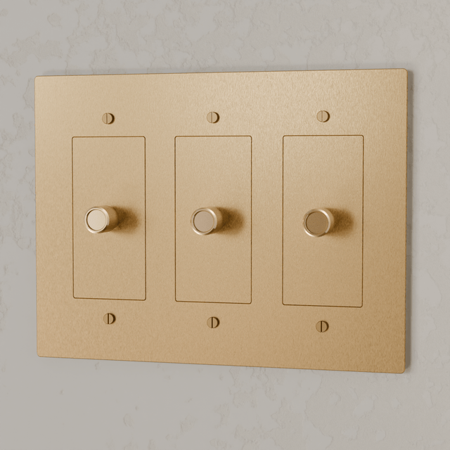 The Brass Dimmer Switch (1 to 5 Gang) - Residence Supply