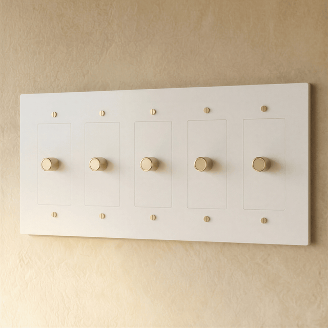 The Brass Dimmer Switch (1 to 5 Gang) - Residence Supply