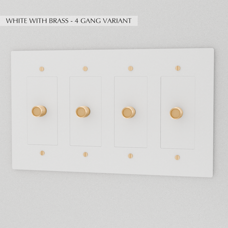 The Brass Dimmer Switch (1 to 5 Gang) - Residence Supply
