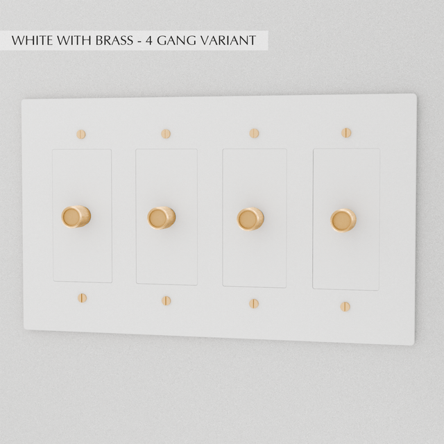 The Brass Dimmer Switch (1 to 5 Gang) - Residence Supply