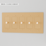 The Brass Dimmer Switch (1 to 5 Gang) - Residence Supply