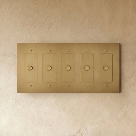 The Brass Dimmer Switch (1 to 5 Gang) - Residence Supply