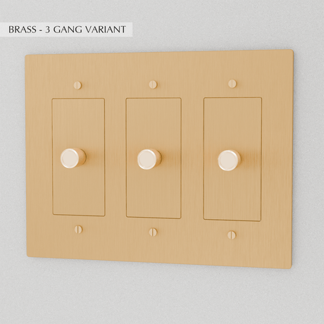 The Brass Dimmer Switch (1 to 5 Gang) - Residence Supply