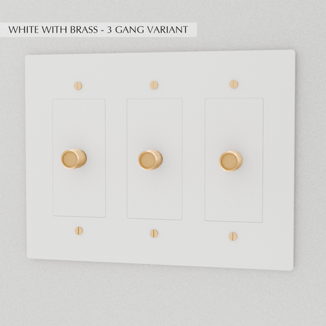 The Brass Dimmer Switch (1 to 5 Gang) - Residence Supply