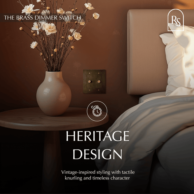 The Brass Dimmer Switch (1 to 5 Gang) - Residence Supply