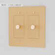 The Brass Dimmer Switch (1 to 5 Gang) - Residence Supply