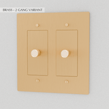 The Brass Dimmer Switch (1 to 5 Gang) - Residence Supply