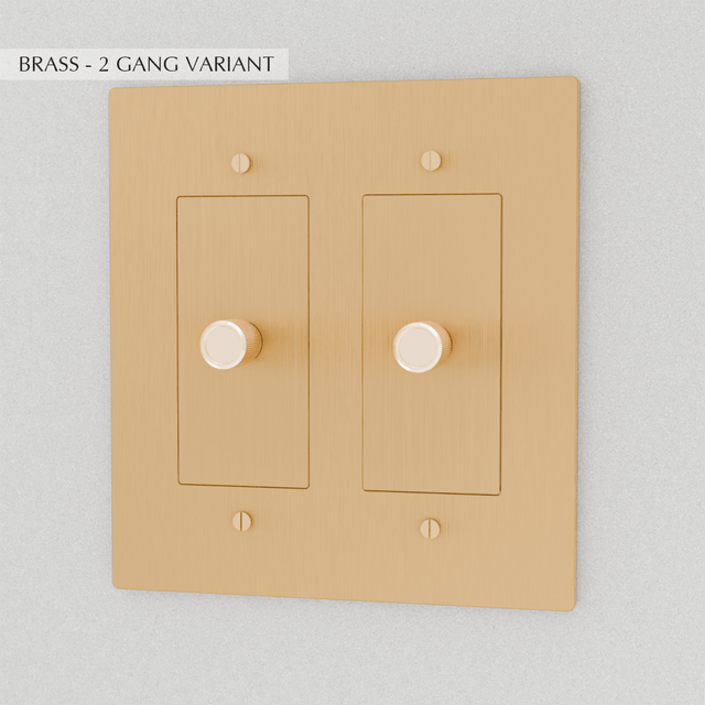 The Brass Dimmer Switch (1 to 5 Gang) - Residence Supply