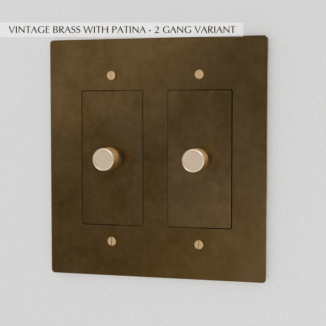 The Brass Dimmer Switch (1 to 5 Gang) - Residence Supply