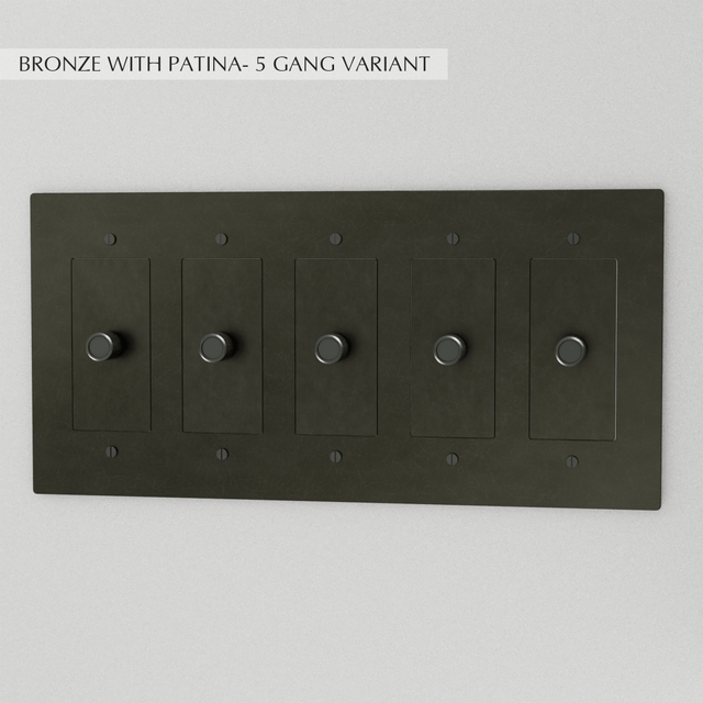 The Brass Dimmer Switch (1 to 5 Gang) - Residence Supply