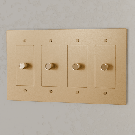 The Brass Dimmer Switch (1 to 5 Gang) - Residence Supply