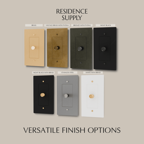 The Brass Dimmer Switch (1 to 5 Gang) - Residence Supply