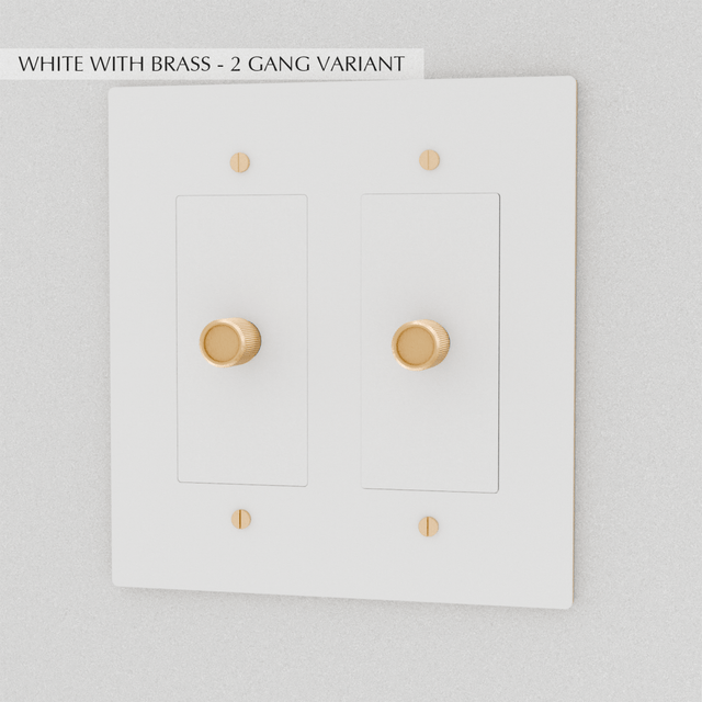 The Brass Dimmer Switch (1 to 5 Gang) - Residence Supply