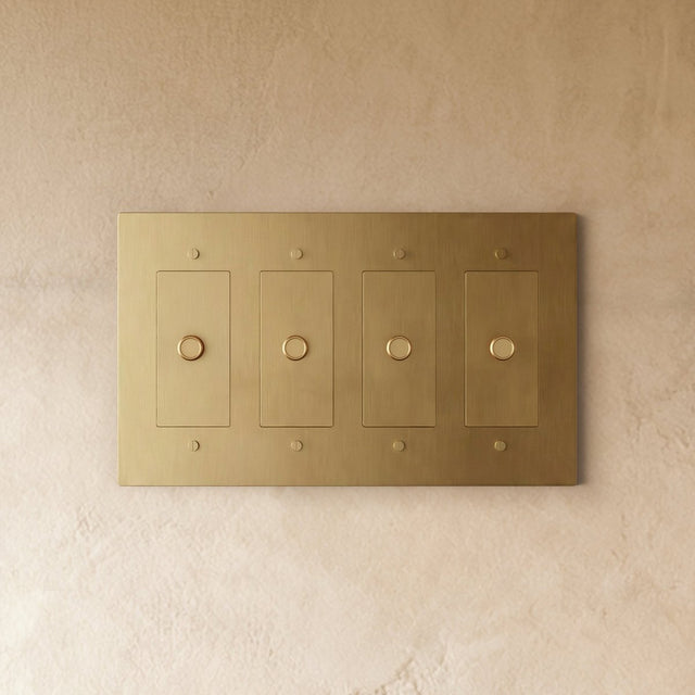 The Brass Dimmer Switch (1 to 5 Gang) - Residence Supply