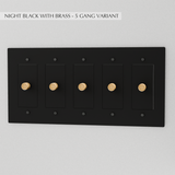 The Brass Dimmer Switch (1 to 5 Gang) - Residence Supply