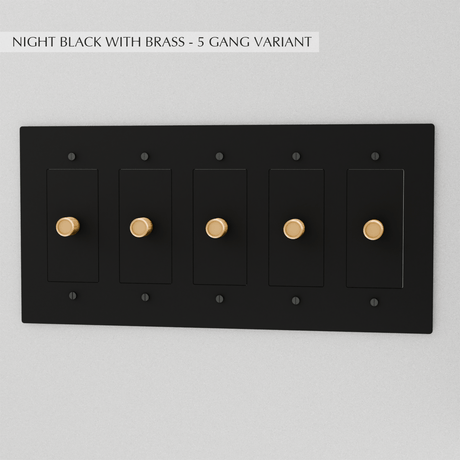 The Brass Dimmer Switch (1 to 5 Gang) - Residence Supply