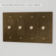 The Brass Dimmer Switch (1 to 5 Gang) - Residence Supply