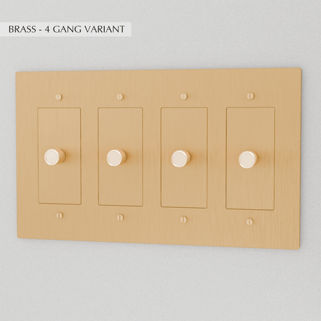 The Brass Dimmer Switch (1 to 5 Gang) - Residence Supply