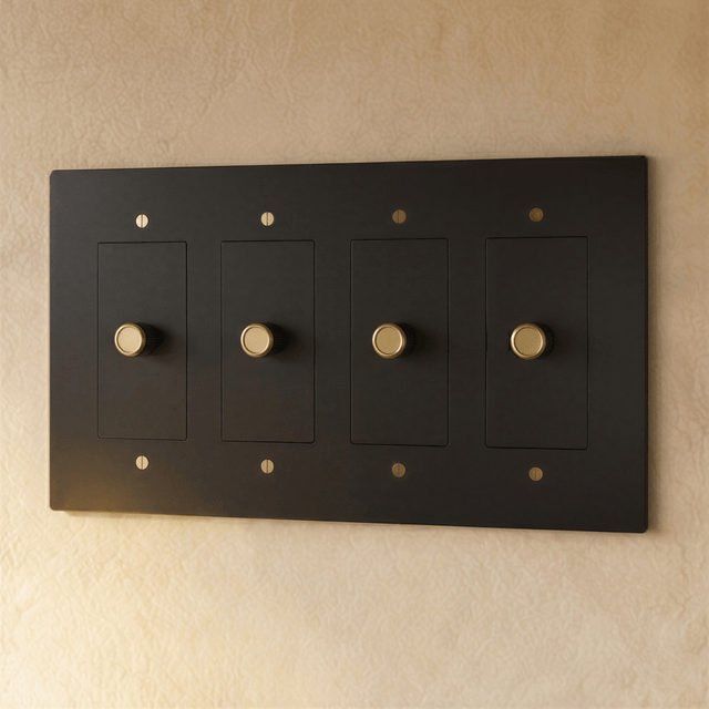 The Brass Dimmer Switch (1 to 5 Gang) - Residence Supply