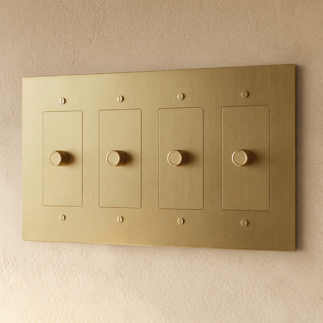 The Brass Dimmer Switch (1 to 5 Gang) - Residence Supply